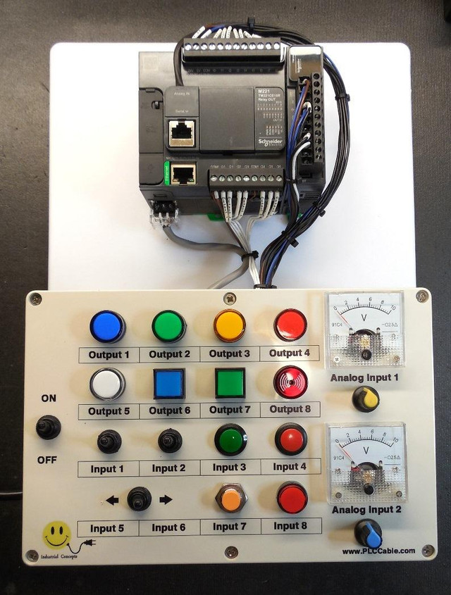 Schneider Modicon Ethernet Analog Trainer PLC Training SoMachine Basic ...