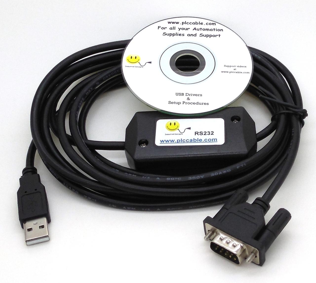overliggende Tom Audreath fremsætte USB to RS232 PLC Programming Cable Special PLCTalk.net - PLCCable.com -  Automation Supplies and PLC Tools
