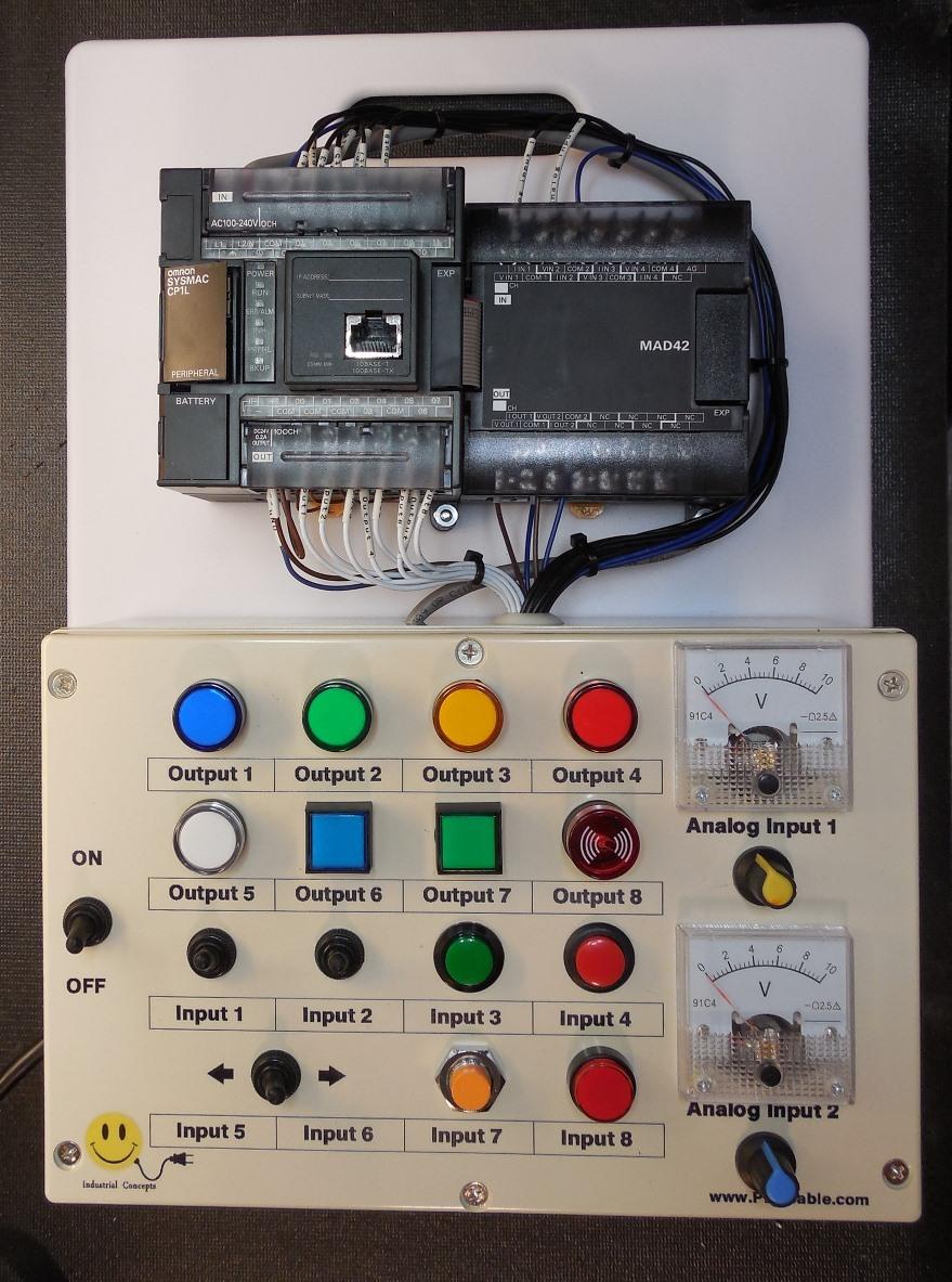 OMRON CP1L-M30DT-D プログラマブルコントローラー Omron CP1L Deluxe Analog and Digital PLC Trainer - PLCCable.com