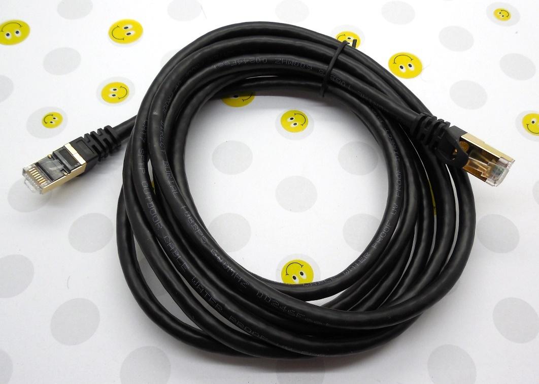 CAT 7 Ethernet Cable 100ft High Speed 10 Gbps 600MHz Black CAT7 Connector LAN  Network Gigabit Internet Wire Patch Cord with Professional S/STP Gold  Plated Premium Shielded Twisted Pair 