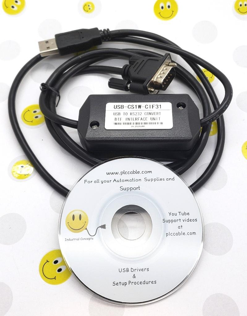 USB Programming Cable for PLC USB CIF31 to RS232 Conversion Adapter with CD Driver USB Programming Cable for PLC USB CIF31 to RS232 Conversion Adapter with CD Driver