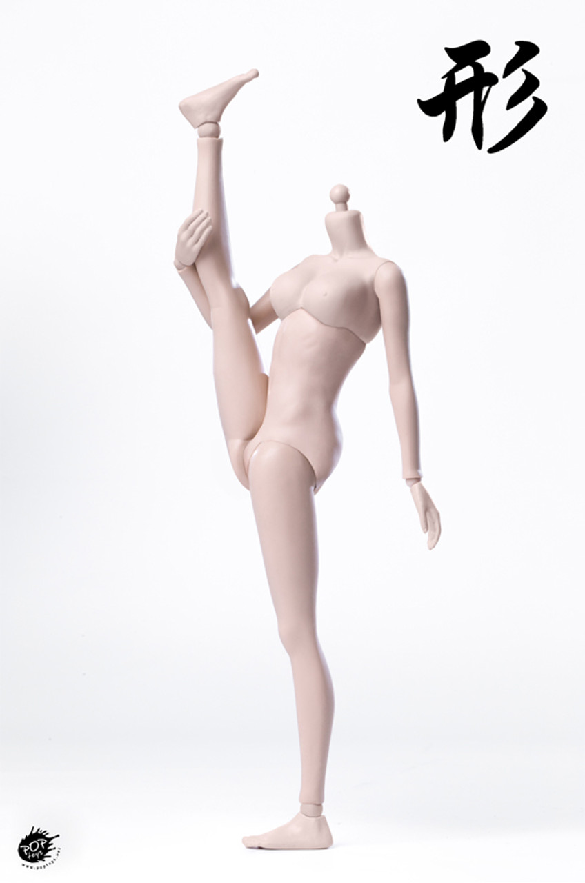 Female Super-Flexible Seamless Bodies Medium Bust with Head - Two Versions  - TBLeague 1/12 Scale Figure