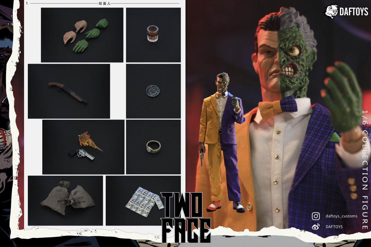 Daftoys F06 1/6 Scale Two Face figure (in stock)