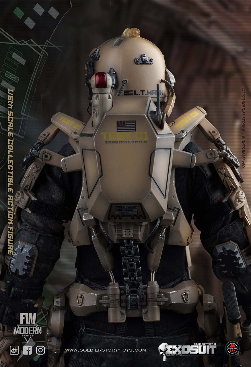 Soldier Story SS122 EXO SKELETON ARMOR SUIT TEST-01 figure (in stock)