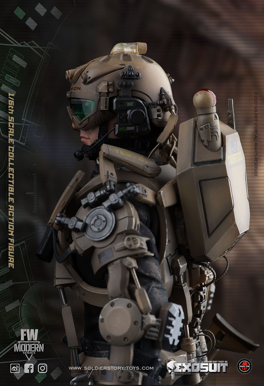 Soldier Story SS122 EXO SKELETON ARMOR SUIT TEST-01 figure (in stock)