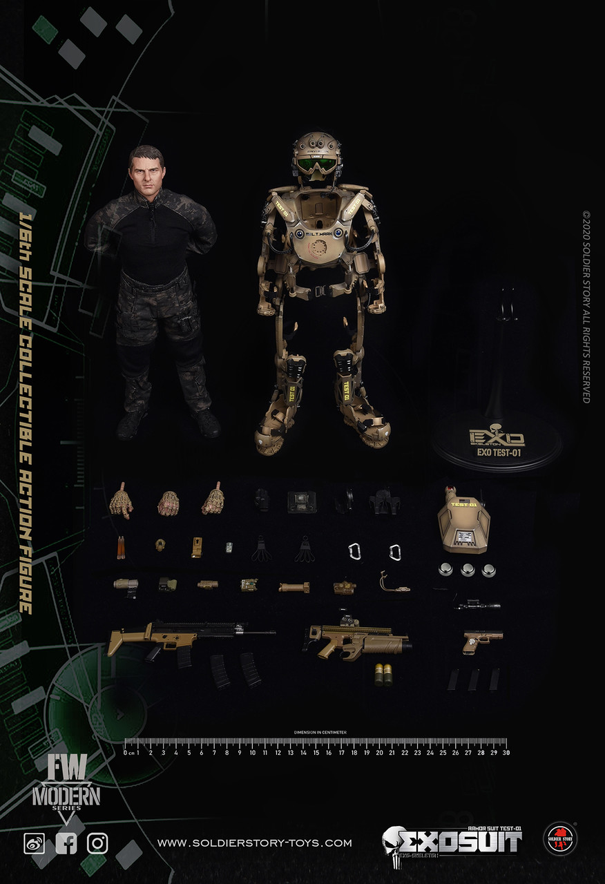 Soldier Story SS122 EXO SKELETON ARMOR SUIT TEST-01 figure (in 