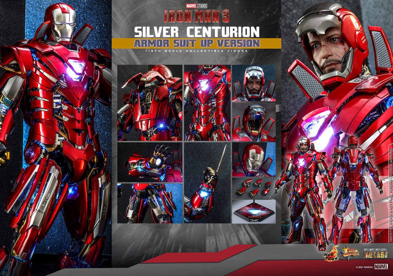 Hot Toys MMS20D20 Iron Man 20 Silver Centurion Armor Suit Up Ver Pre  order deposit