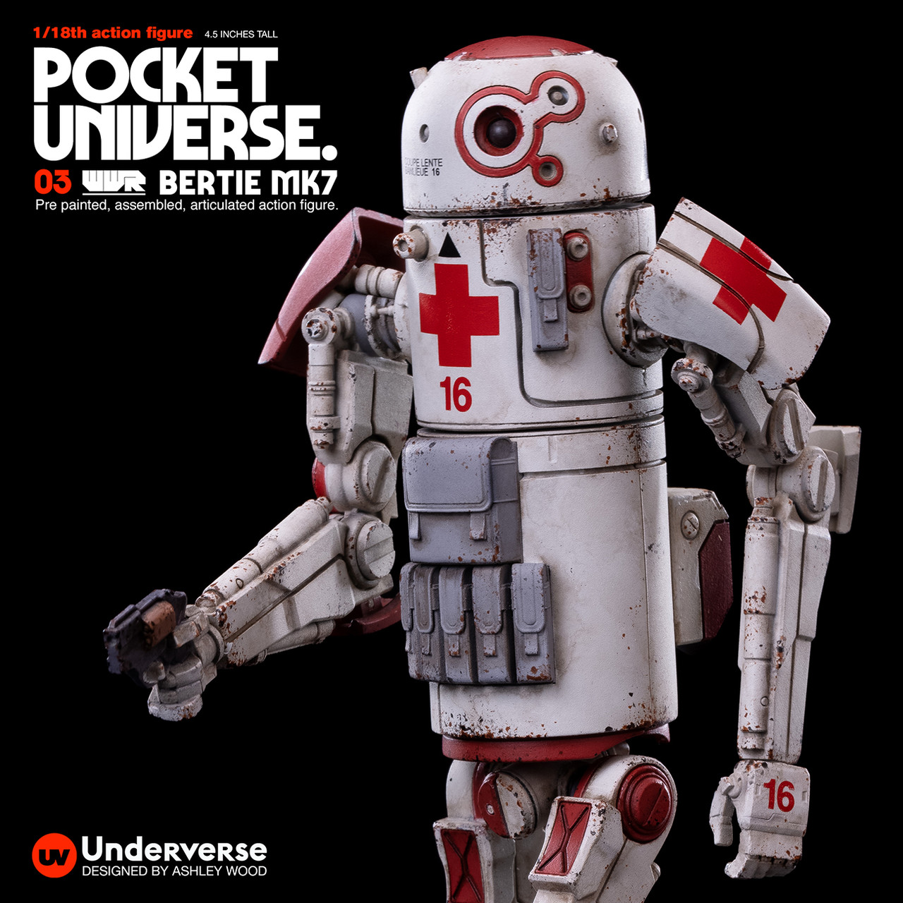 UNDERVERSE 1/18 WORLD WAR ROBOT2 Earth Defence Medic (in stock)