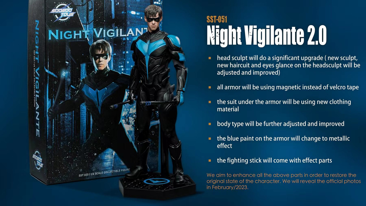 Soosootoys sst051 1/6 scale Night Vigilante 2.0 figure (Pre order deposit)