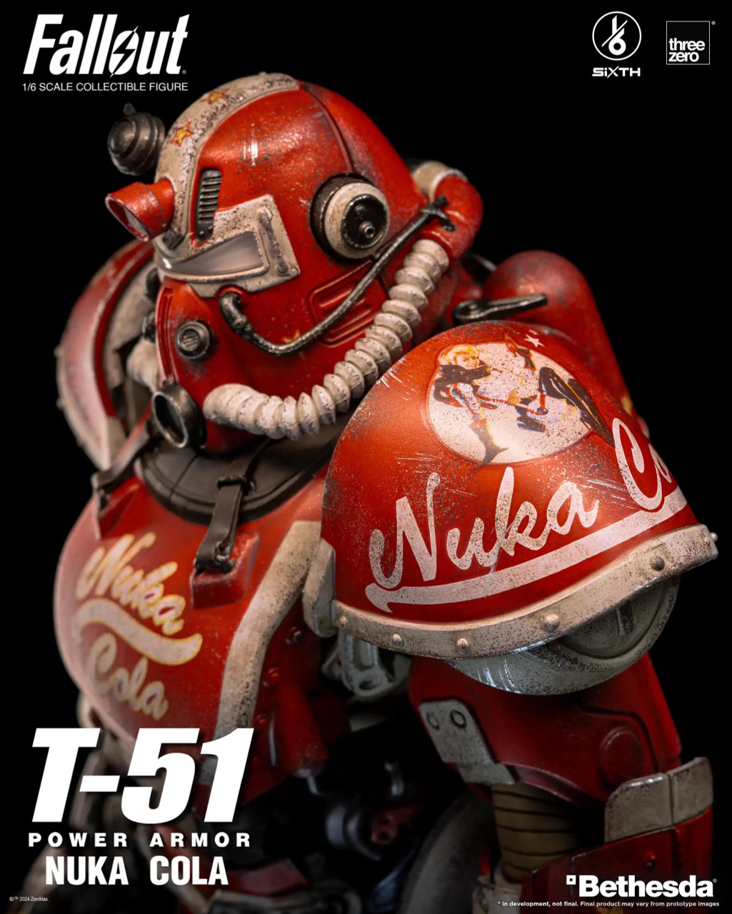 ThreeZero 3Z0773 1/6 Fallout T-51 Nuka Cola Power Armor (Pre order deposit)