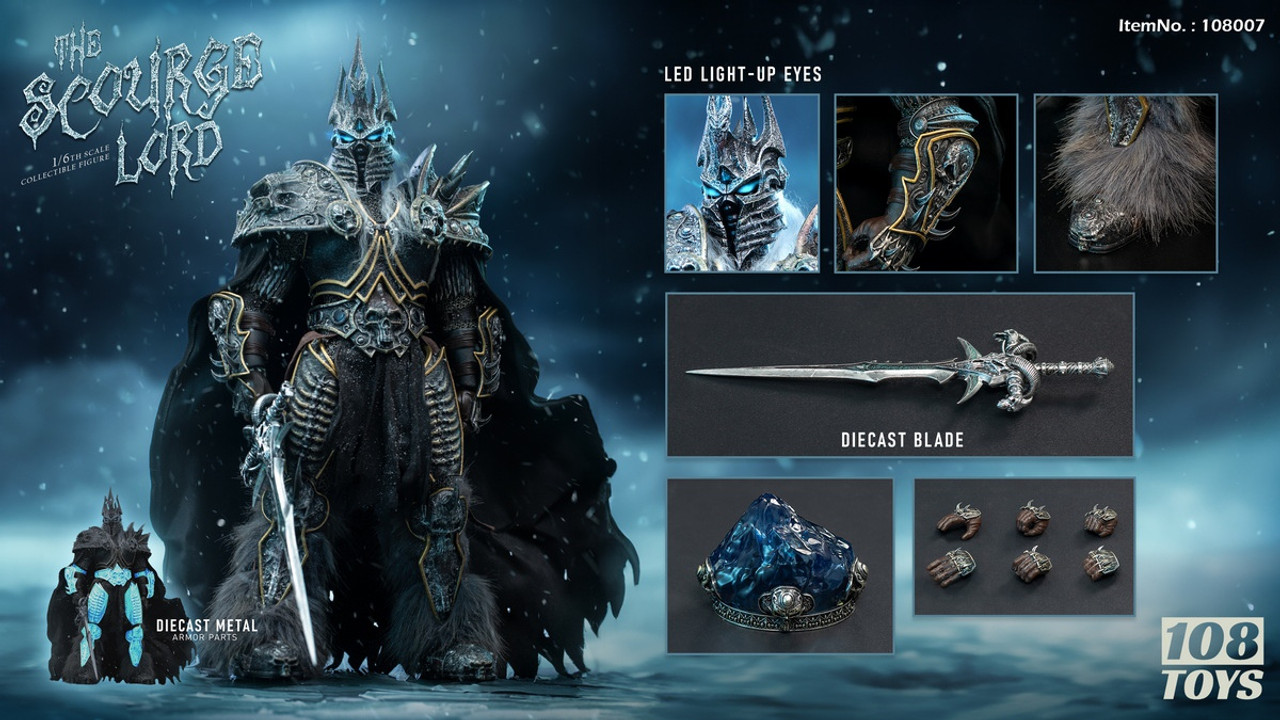 108Toys 108007 フローズンリッチキング 1/6 Lich King 108Toys 108007 1/6 Frozen Demon King figure (In stock)