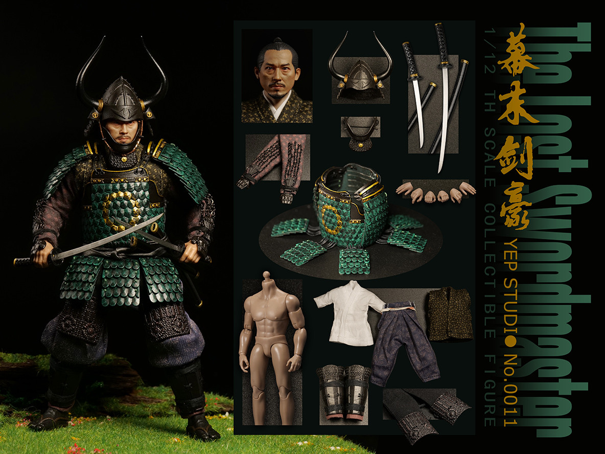 YepStudio NO.0011 Swordmaster 1/12 幕末剣豪 YEP STUDIO NO.0011 1/12 Scale Swordmaster (in stock)