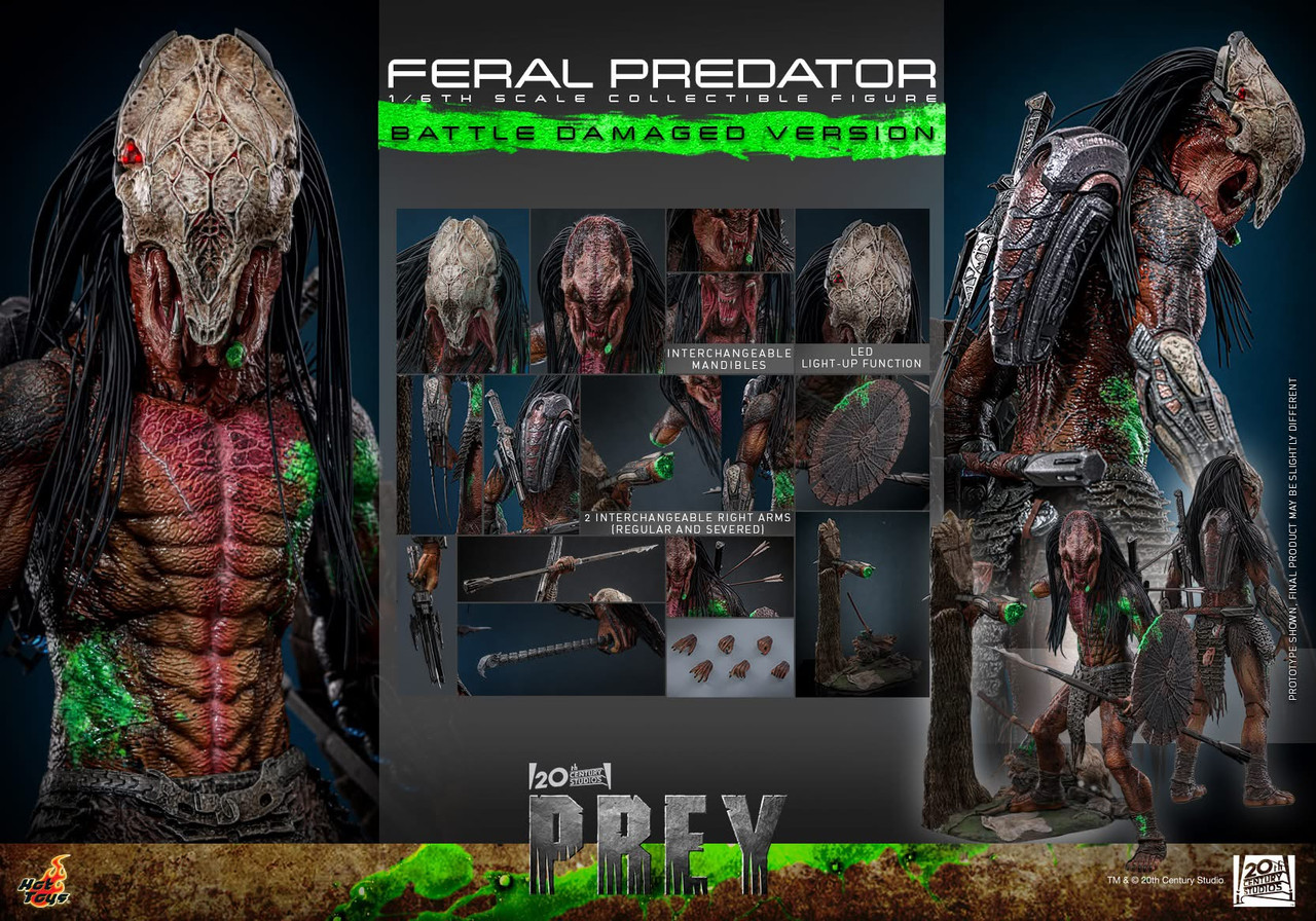 Hot Toys TMS173 1/6 Feral Predator (Battle Damaged Ver) (Pre order