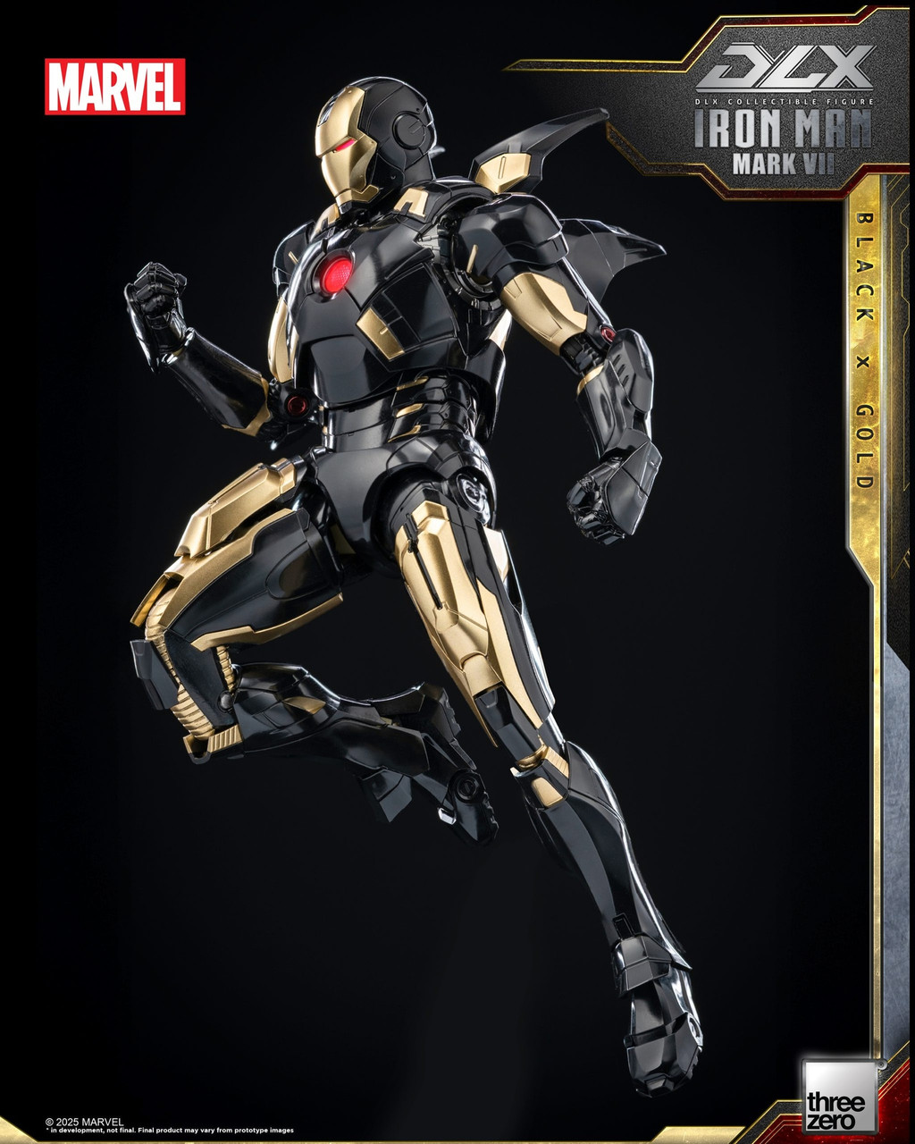 Threezero Marvel DLX Iron Man Mark 7 (Black X Gold) (in stock)