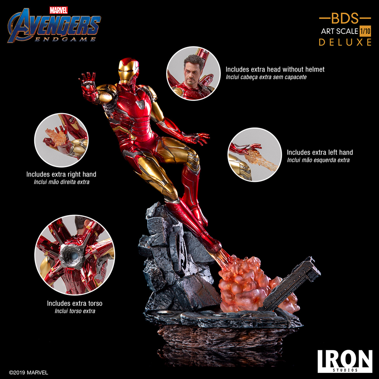 Iron Studios 1/10 Endgame Iron Man Mark LXXXV Deluxe ver statue (in stock)