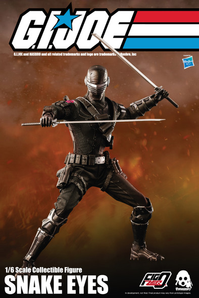 Threezero 3Z0215 G.I. Joe 1/6 scale Snake Eyes figure (in stock)