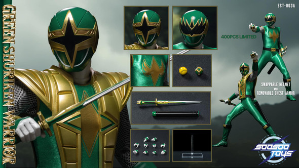 Soosootoys SST063A 1/6 Green Shuriken Warrior (Pre order deposit)