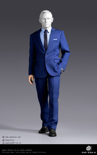 Poptoys X39A 1/6 The BritishAgent Suit (blue) (Pre order)