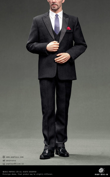 POPTOYS X41-B Dr Western-style suit (Black) (Pre order)