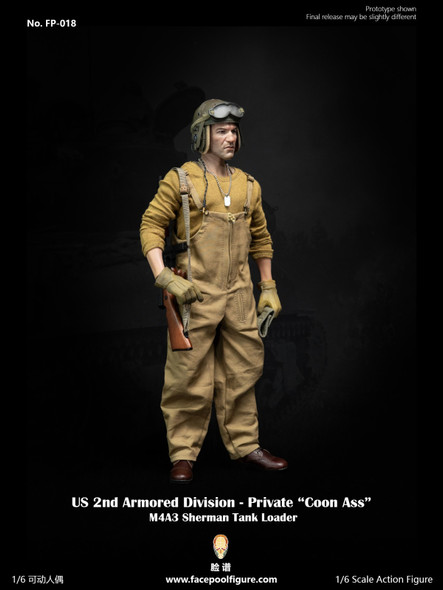 Facepool FP018A 1/6 Private Sherman Tank Loader Standard ver (In Stock) Facepool FP018A 1/6 Private Sherman Tank Loader Standard ver (In Stock)