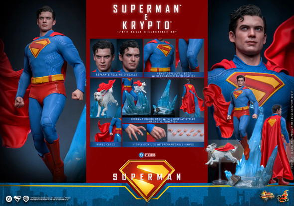 Hot Toys MMS812 1/6 Scale Superman™ & Krypto™ (In Stock)