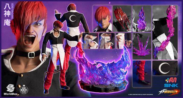 Worldbox KF100 1/6 scale The King Of Fighters Iori Yagami DX ver figure (in stock)