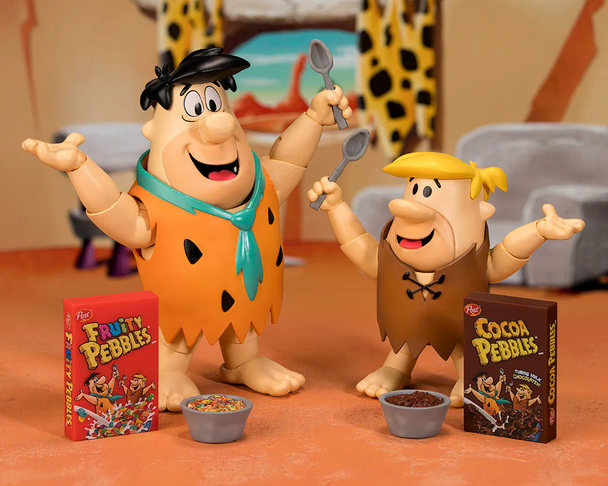 Jada toys 1/12 Pebbles- Barney Rubble + Fred Flintstone figure set (in stock)