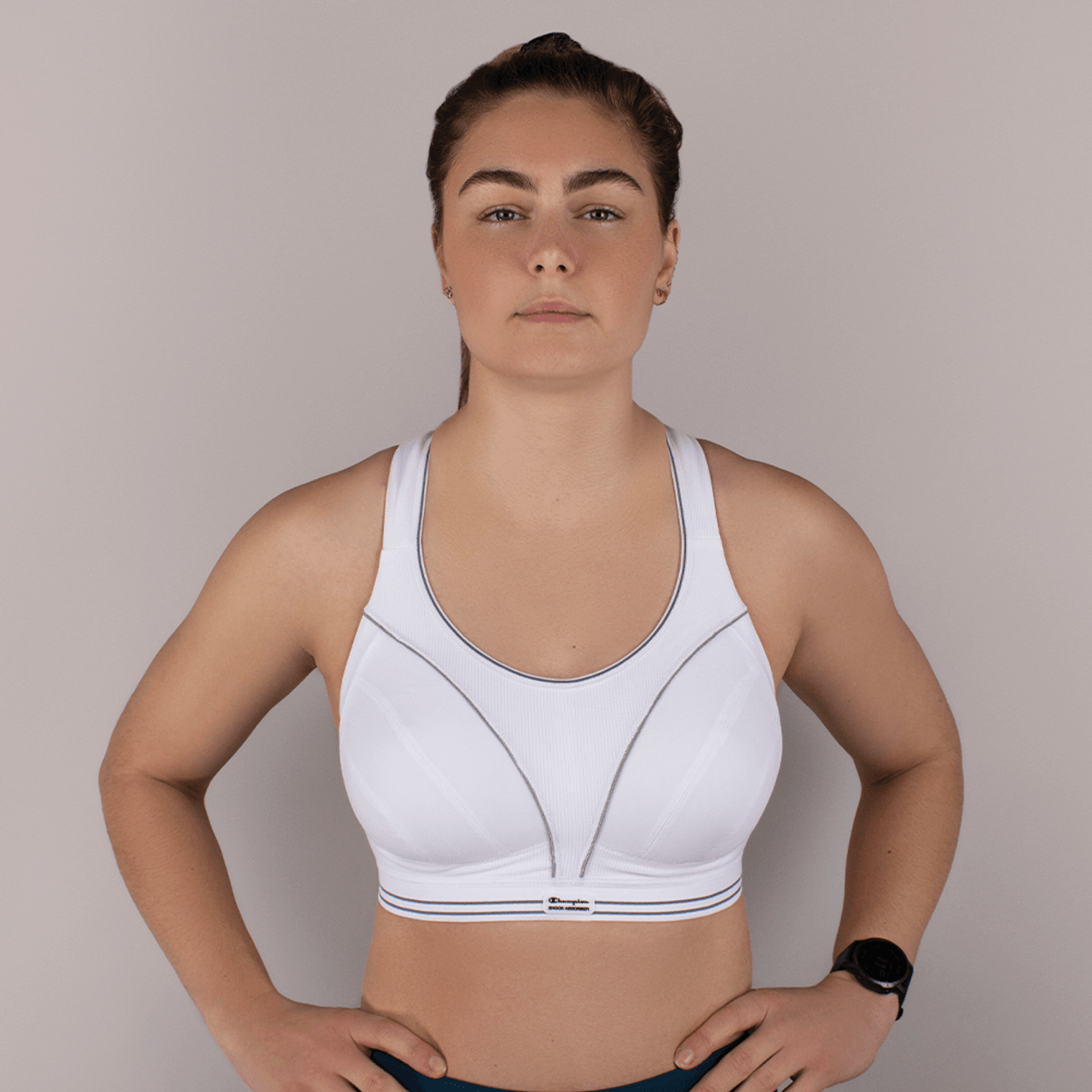 Shock Absorber Ultimate Run Wire-Free Sports Bra - Black/Silver - Curvy