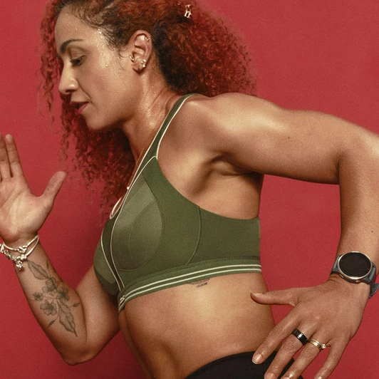 Ultimate Run Bra - Bronze Green