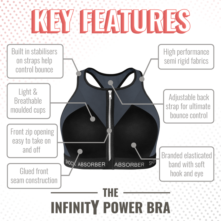InfinitY Power Bra Sports Bras Shock Absorber