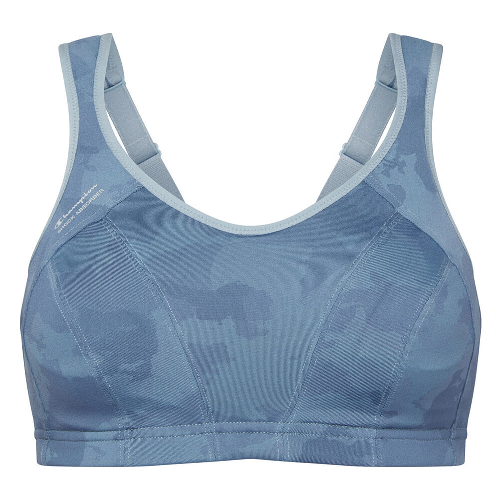 Shock Absorber Women's Blue Multi Sports Support Bra - Cloudy - 32B - Sports Bra