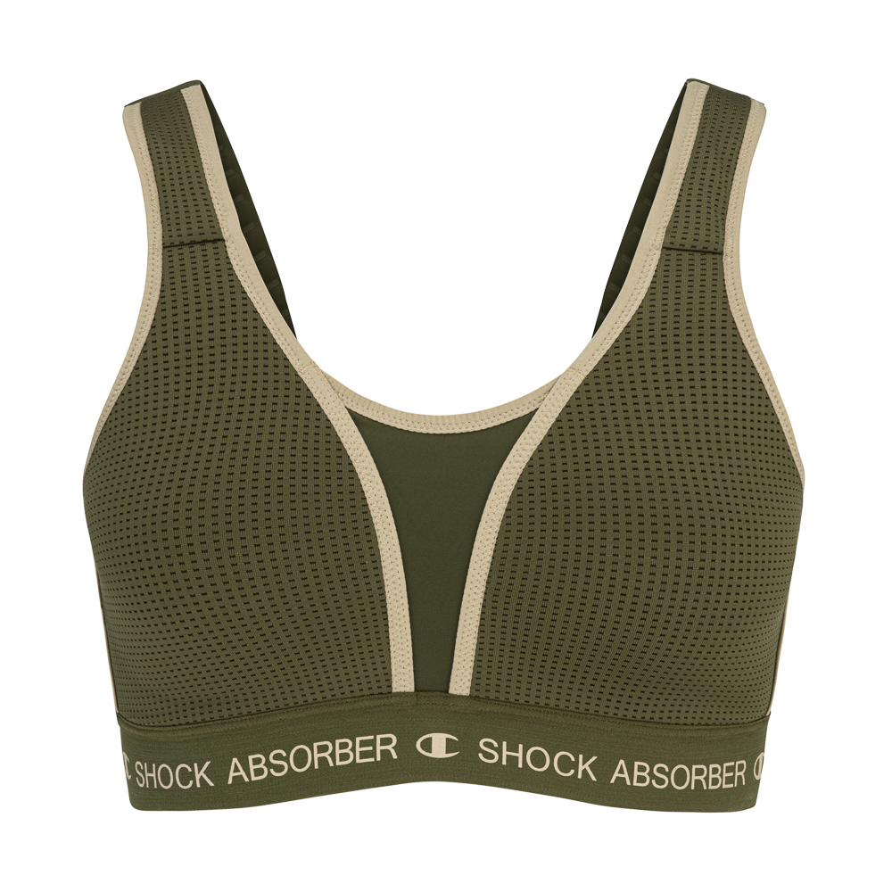 Shock Absorber Women's Ultimate Run Bra Padded - Olive Night - 38D - Sports Bra