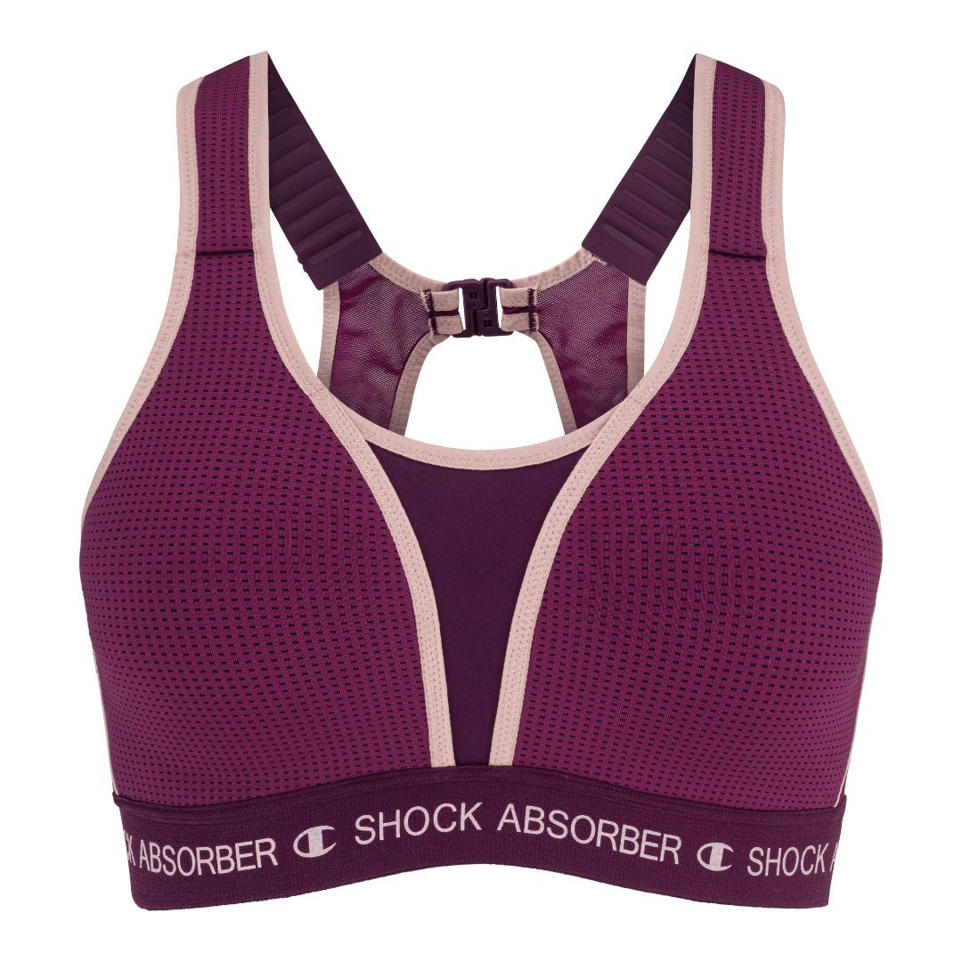 Shock Absorber Ultimate Run Bra Padded - Dark Purple - 38B - Women's Sports Bra