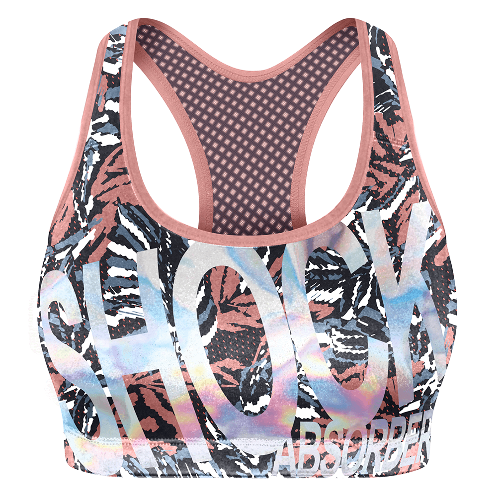 Shock Absorber Crop Top - Tropical Print - Tropical Print S Women%27s