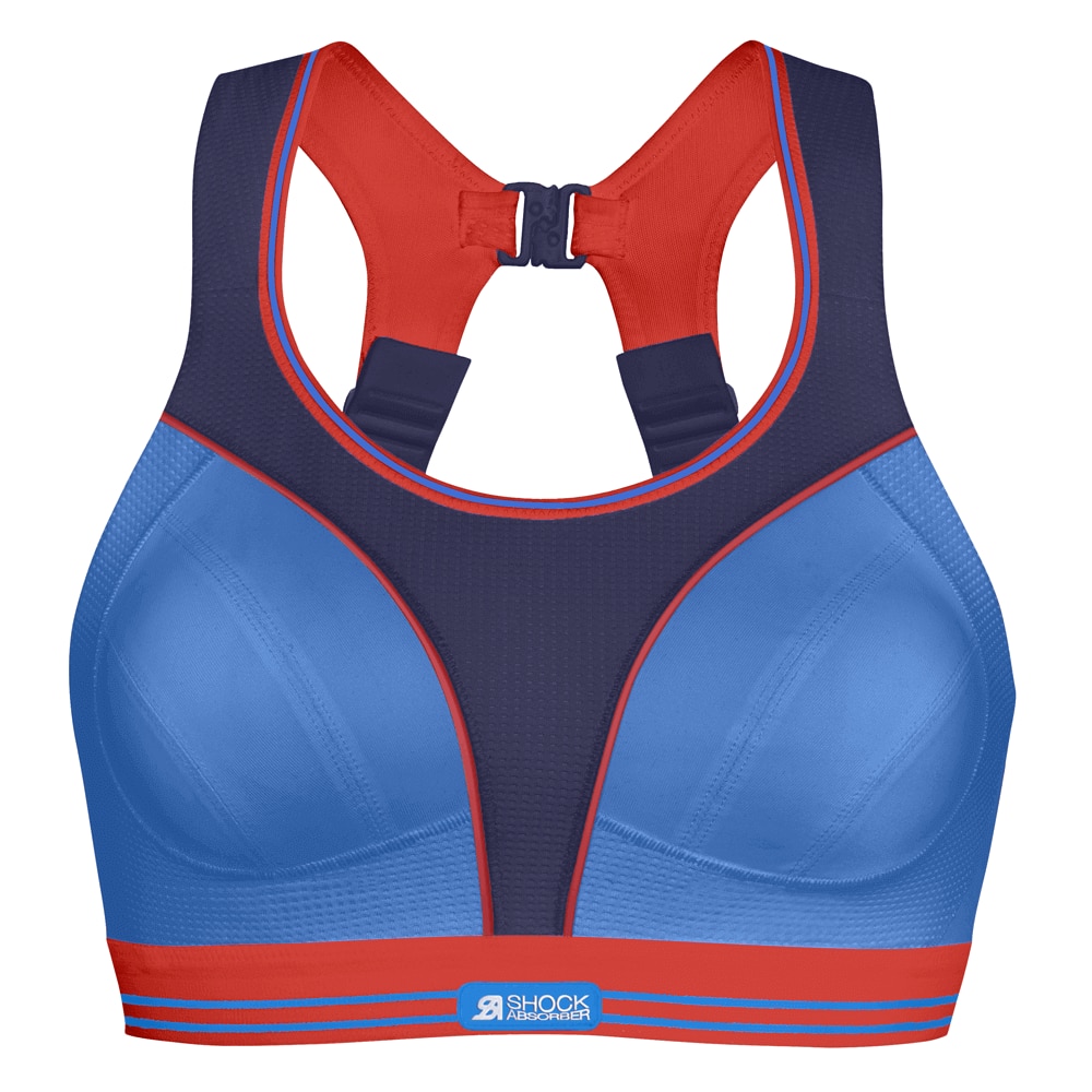 Shock Absorber Women's Blue Ultimate Run Bra - Purple Sensation/Deep Water - 32A - Sports Bra