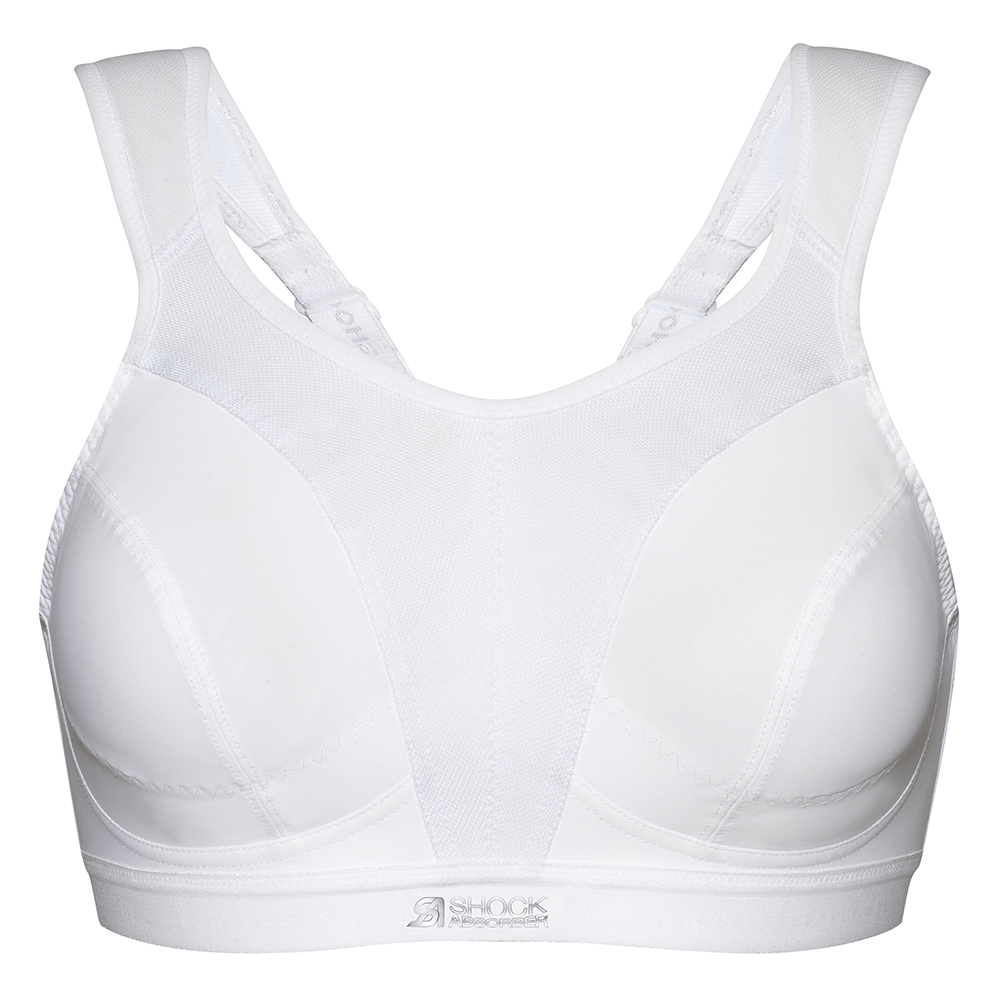 Courage Sports bra, White, Extreme Support with Cool Max Technology