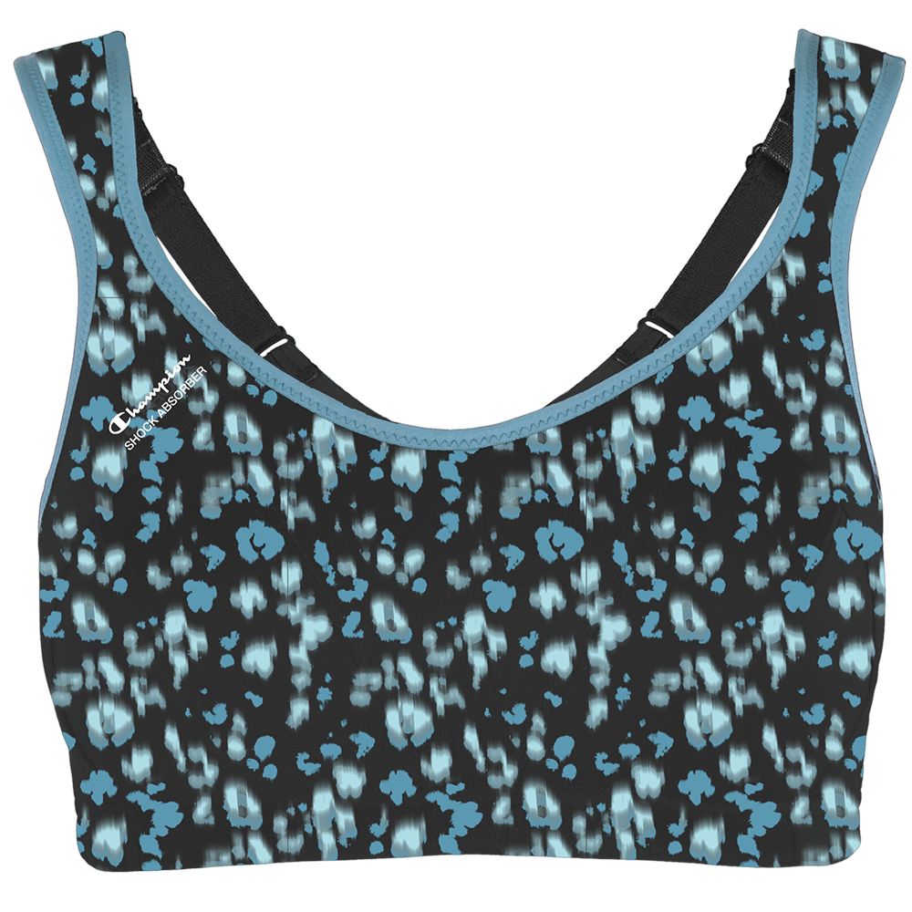 Shock Absorber Women's Blue Multi Sports Support Bra - Print - 32B - Sports Bra