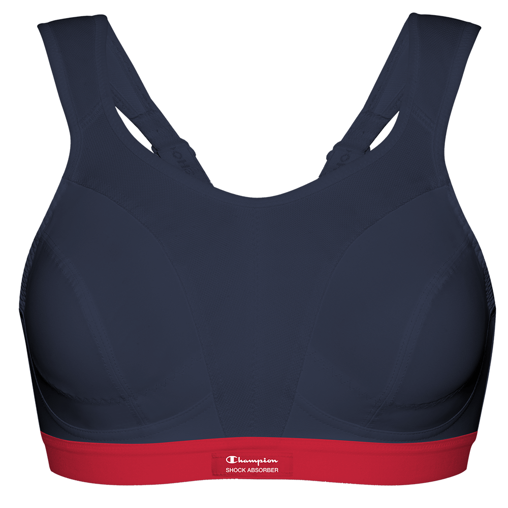 Shock Absorber Ultimate Run Bra Red-Navy Blue [U10046-RS001] 