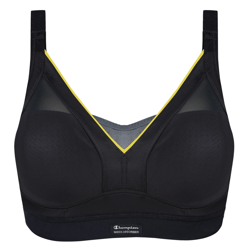 Shock Absorber Shaped Support Bra - Slate Grey - 32E Slate Grey - Women's Sports Bra