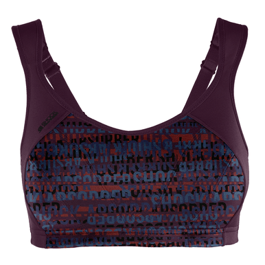 Shock Absorber Multi Sports Support Bra - Cranberry Logo Print - 32B - Women's Sports Bra