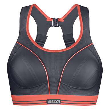Shock Absorber Women's Coral Ultimate Run Bra - Grey - 32A - Sports Bra