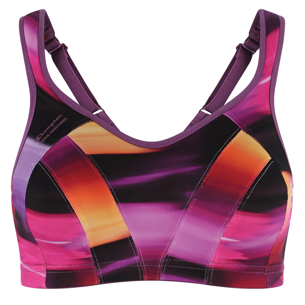 Buy Bra Large Sports Bras Women In Clothing High Impact Bovake Women Push  Up Wire Free Padded Anti-shock Sweat Sports Bra (M, Purple) Online at  desertcartSeychelles