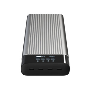 Targus HyperJuice USB-C 100Wh Power Bank charges an iPhone 13 x 9 times Targus HyperJuice USB-C 100Wh Power Bank charges an iPhone 13 x 9 times
