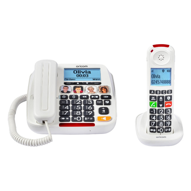 Oricom Big Button Amplified Phone with Cordless Handset