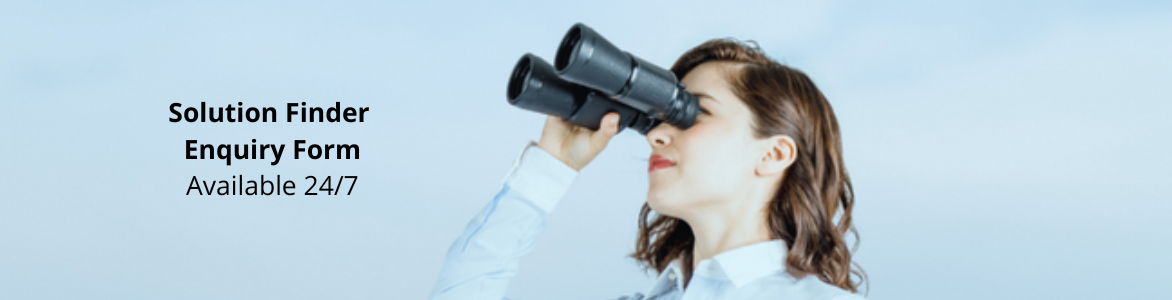 Solution Finder Enquiry Form &mdash; available 24/7