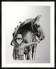 Big Horse, Little Man 1078659 - Moulding MS7300K   3/4" Black Cube Mat Essentials White Core Polar White Mat 2 Essentials White Core Polar White Regular Glass Glass Manila Board (Max 32x40) Back 