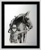 Big Horse, Little Man 1079351 - Moulding  Mat Rag CR1577  Raven Black Mat 2 Rag CR1577  Raven Black Regular Glass Glass Manila Board (Max 32x40) Back 