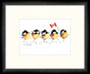 Canadian Chicks 1081581 - Moulding MS7300K   3/4" Black Cube Mat Essentials White Core Polar White Regular Glass Glass Manila Board (Max 32x40) Back 