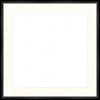 Empty frame for paper item 1083609 - Moulding MS7300K   3/4" Black Cube Mat Essentials White Core Polar White Regular Glass Glass Manila Board (Max 32x40) Back 