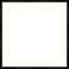 Empty frame for paper item 1084104 - Moulding MS7300K   3/4" Black Cube Mat Essentials White Core Polar White Regular Glass Glass Manila Board (Max 32x40) Back 